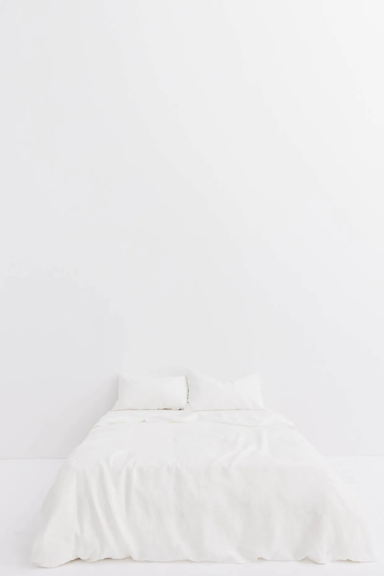 Standard Linen Pillow Cases White