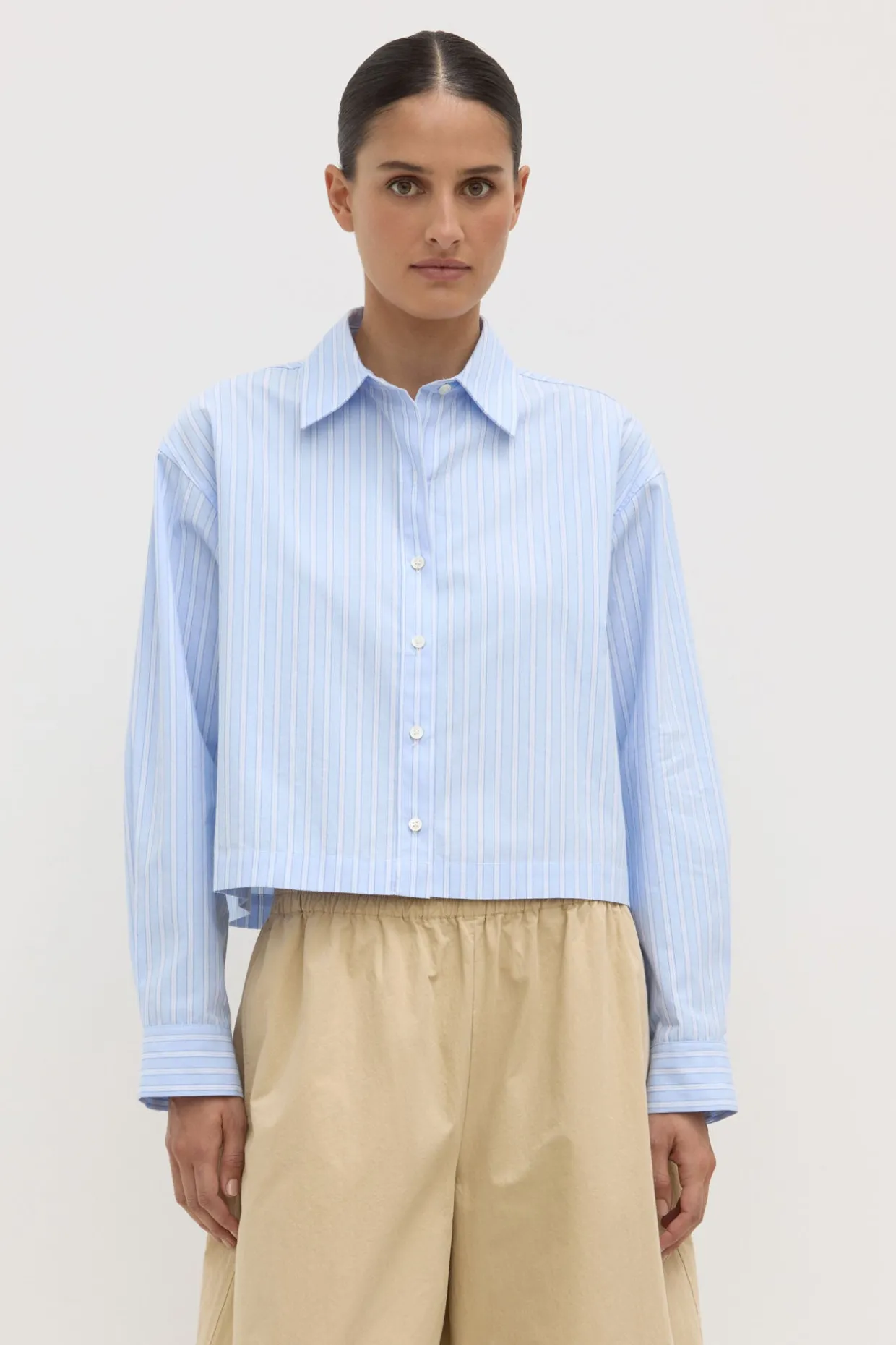 Tessa Poplin Cropped Shirt