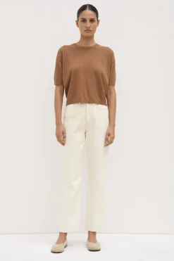 Vanya Cotton Cashmere Knit Tee