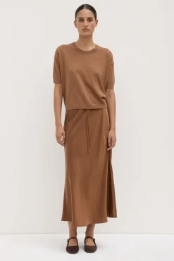 Vanya Cotton Cashmere Knit Tee