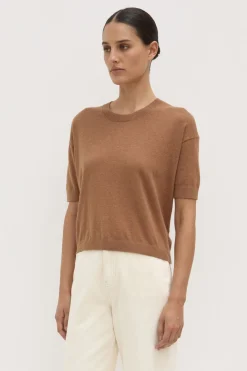 Vanya Cotton Cashmere Knit Tee