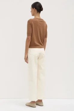 Vanya Cotton Cashmere Knit Tee
