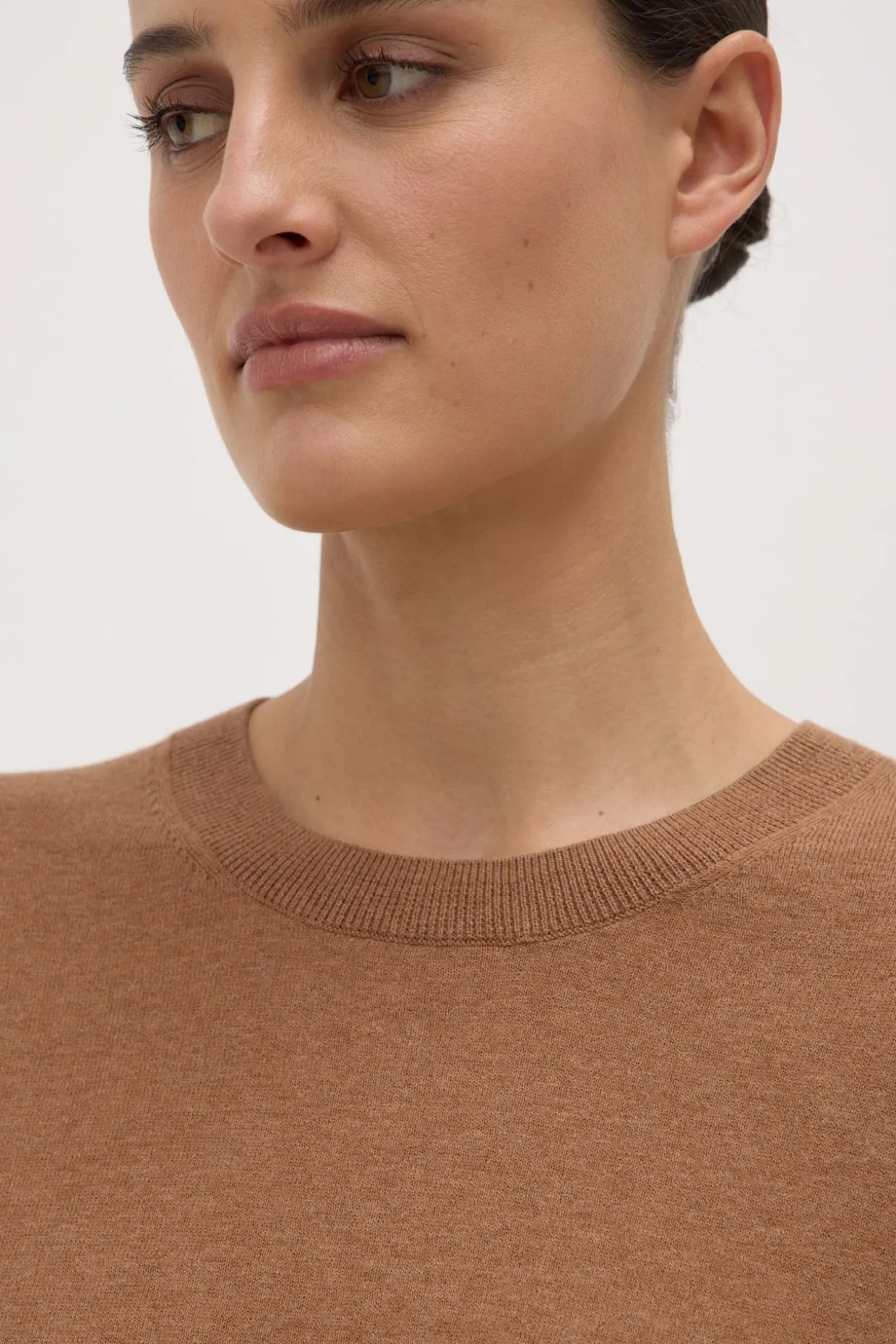 Vanya Cotton Cashmere Knit Tee