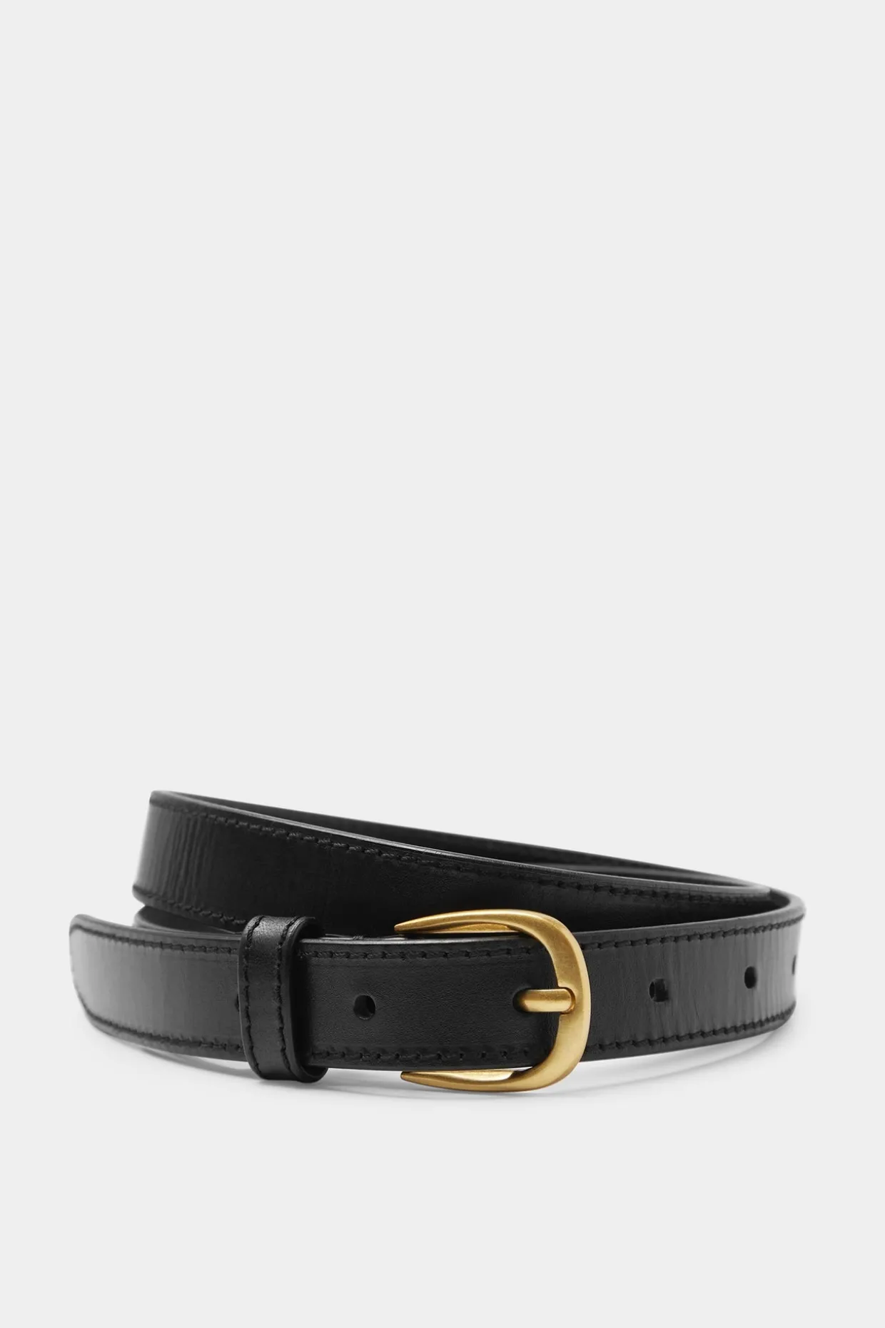 Womens Slim Leather Belt