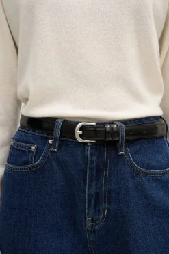 Womens Smooth Leather Belt