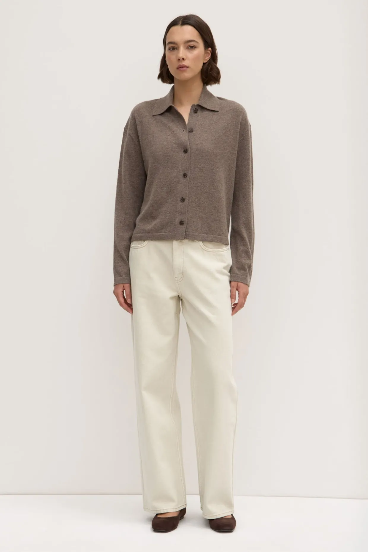 Wool Cashmere Knit Cardigan