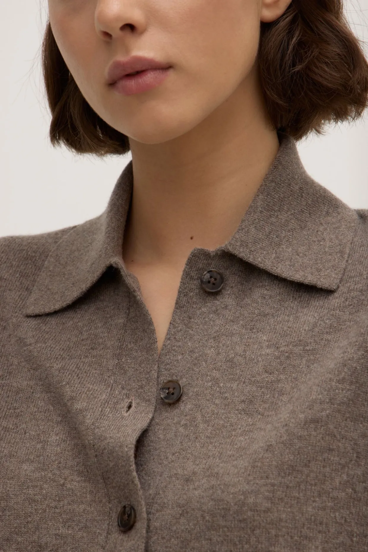 Wool Cashmere Knit Cardigan