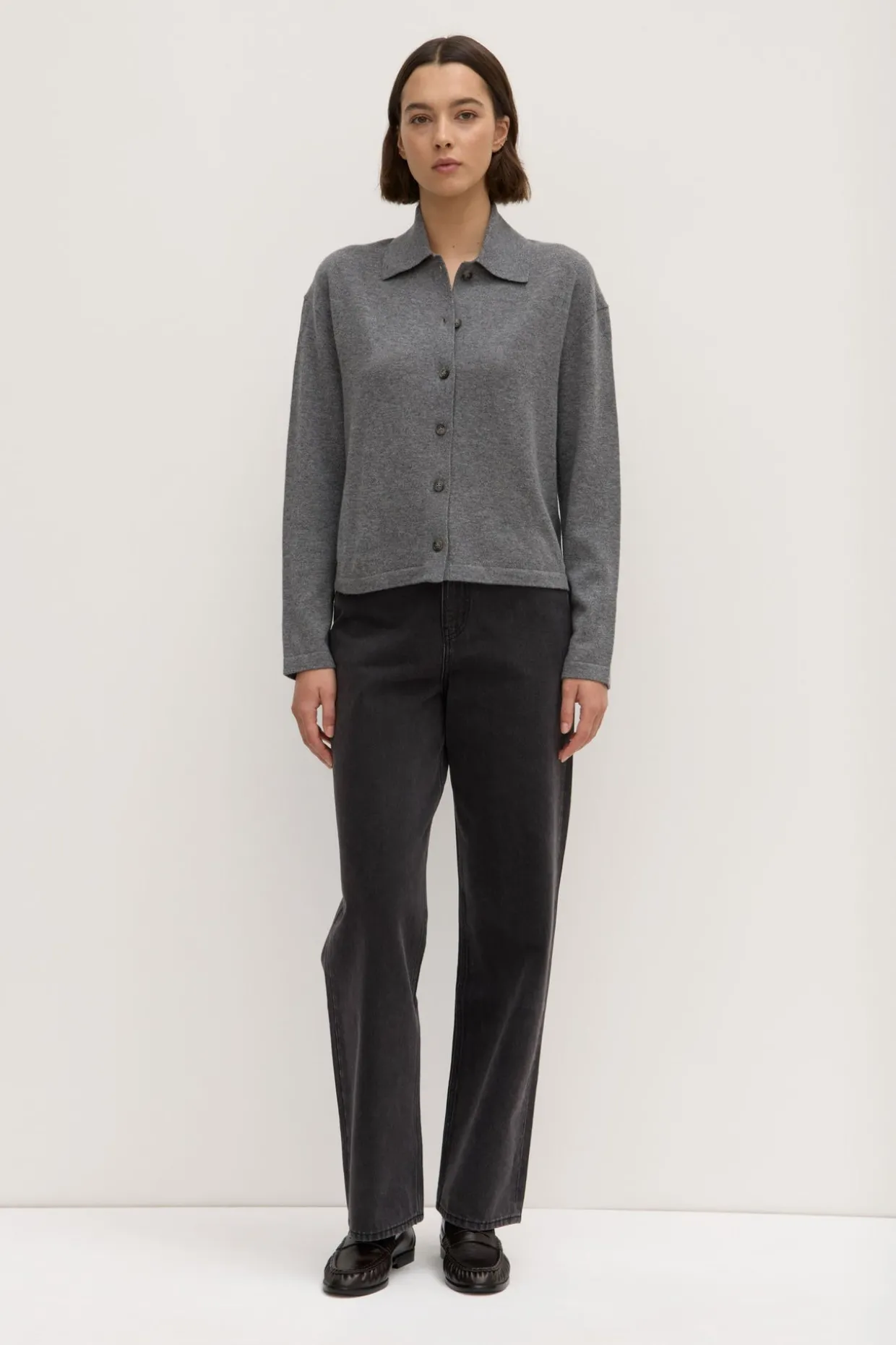 Wool Cashmere Knit Cardigan