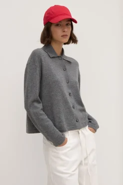 Wool Cashmere Knit Cardigan
