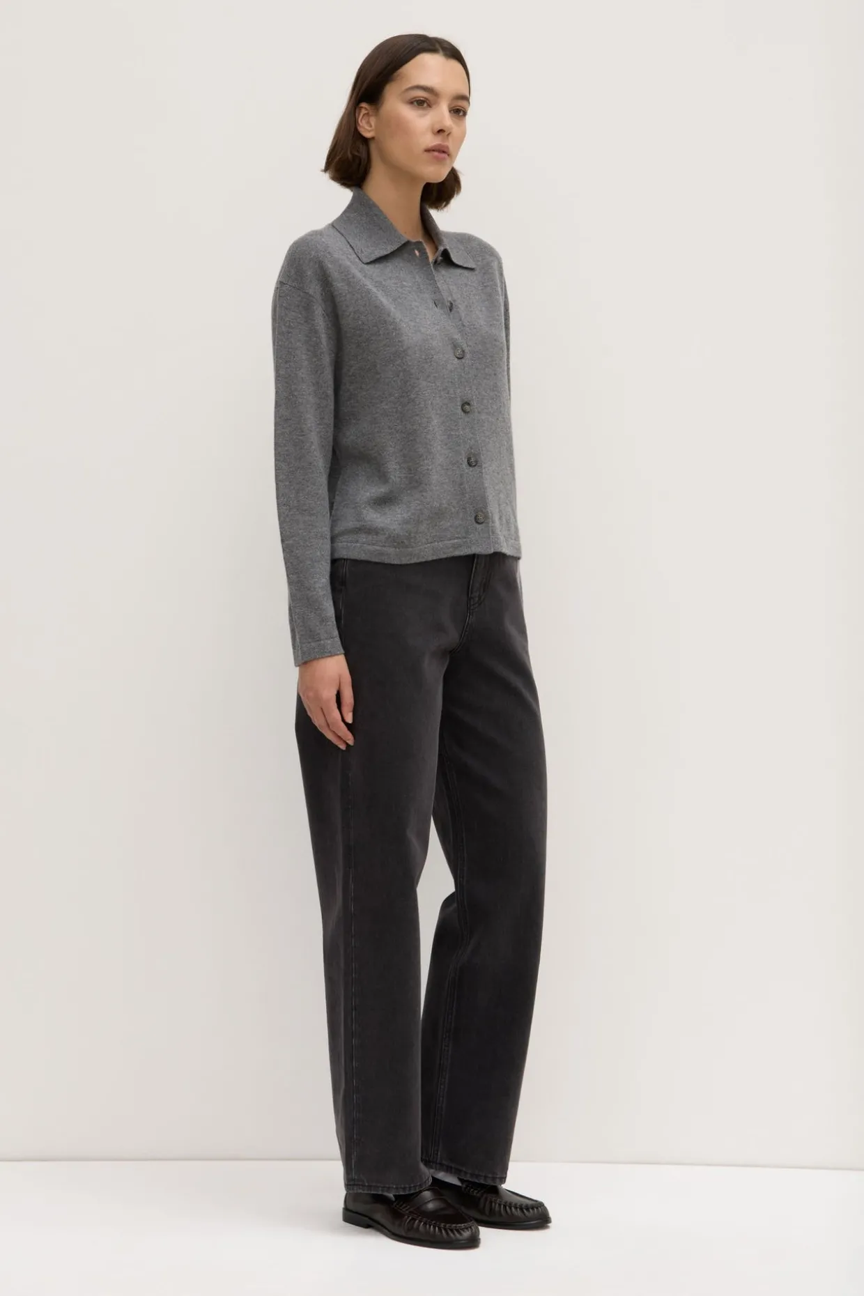 Wool Cashmere Knit Cardigan