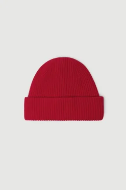 Wool Cashmere Rib Beanie